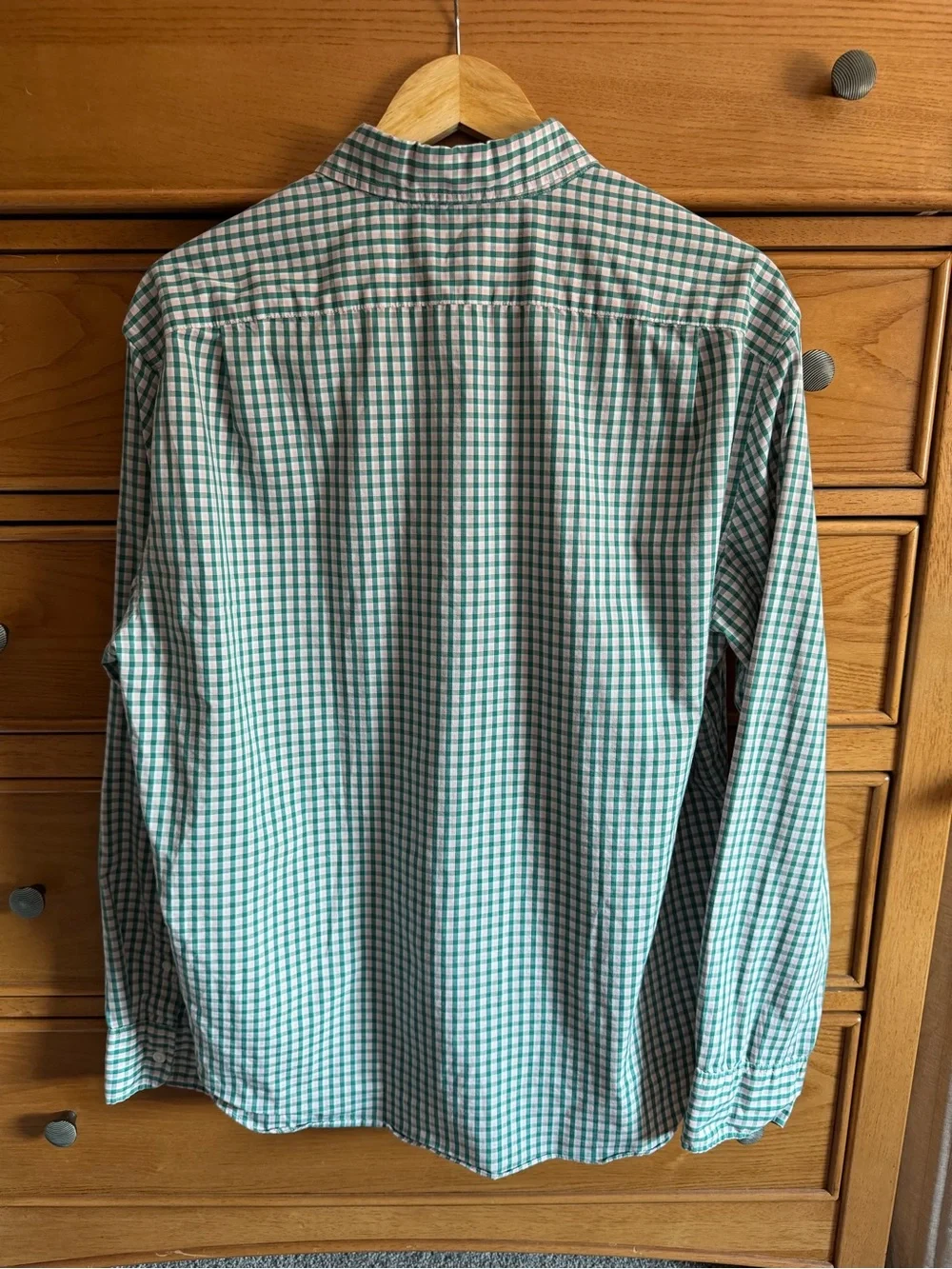 J. Crew Slim Untucked Performance Mens Shirt Size XL Checkered Long Sleeve
